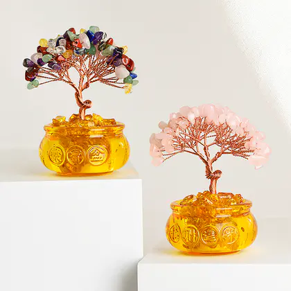 Treasure Bowl Wealth Tree, 81 LEDs CE069