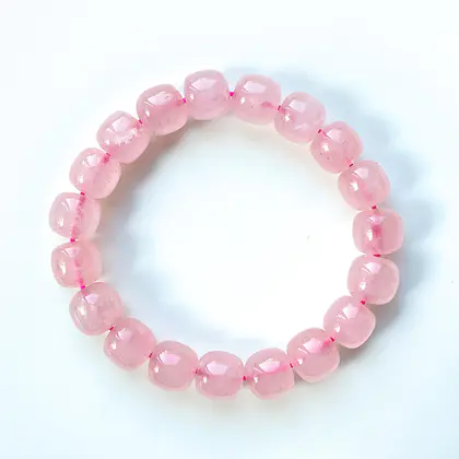 [Vegetarian ring] Grapefruit pink old style bead bracelet natural powder crystal bracelet bracelet ornament gift fashion unisex style peach blossom transport