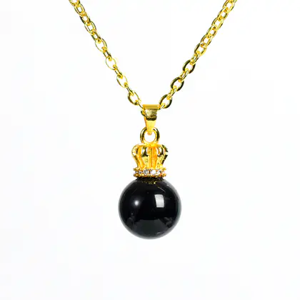 Crown Bead Pendant (Multi-color) Natural Crystal Raw Stone, Wire-wrapped, Best Seller
