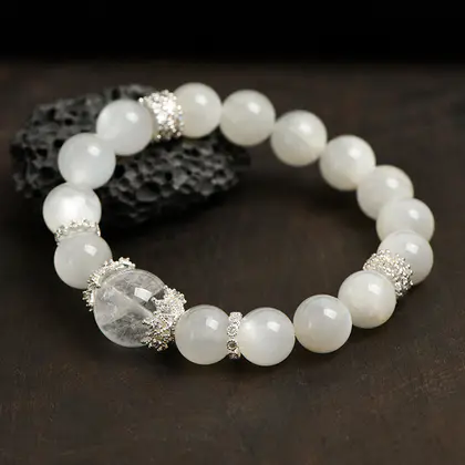 [Design] White Moonlight White Ghost Bracelet BAC1154