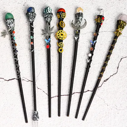 Magic Wand / Scepter (Tumbled Stones, Multiple) Crystal Harry Potter Wand, In Stock