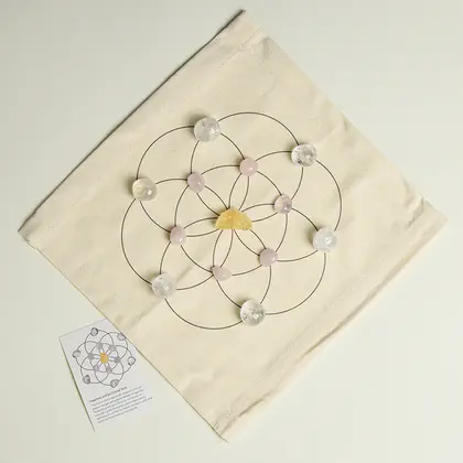 Crystal Grid Healing Set, Fabric Combo
