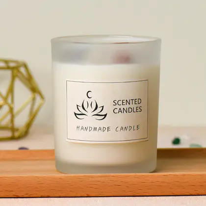 Glass Cup 7 Chakra Scented Candle CQ014