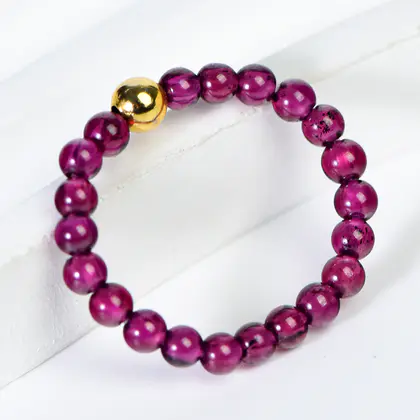 Garnet Bead Ring