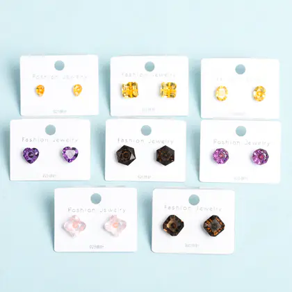 925 Silver Needle Faceted Gemstone Earrings Premium Luxury Live Amethyst Long Round Earrings Elegant Earrings for Women