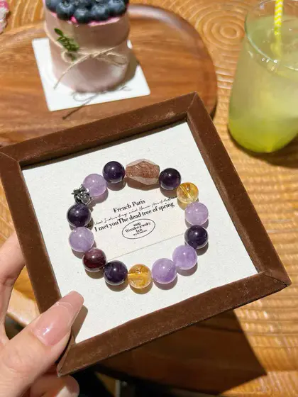 [Design] Amethyst black gold ultra bracelet BAC1181