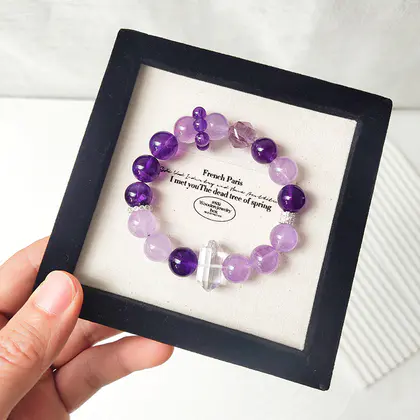 [Design] Natural Amethyst Bracelet BAC1163